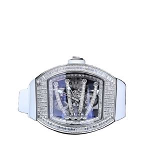 Montre automatique unisexe de qualité supérieure, boîtier carré, mouvement mécanique tourbillon, design tendance, cadran à aiguilles en diamant - Product Image 6