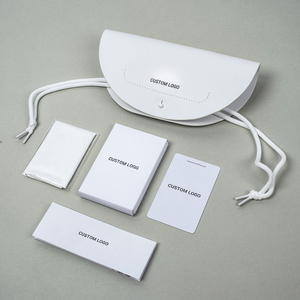 Estuche de <span class=keywords><strong>Gafas</strong></span> de Sol de Cuero PU Blanco de Lujo, Caja de Empaque Personalizada para <span class=keywords><strong>Gafas</strong></span> de Marca y Set de Estuche para Lentes - Product Image 3
