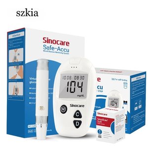 Monitor de Glucosa en Sangre <span class=keywords><strong>Sinocare</strong></span> Codefree, Medidor de Glucosa en Sangre, Máquina de Prueba de Diabetes con 50 Tiras Reactivas - Product Image 2