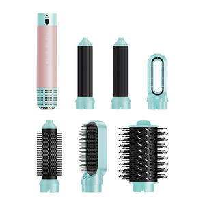 6-in-1 Haartrockner bürste Austauschbarer Föhn Styler Heißluft kamm Haar glätter Multi Curling Hair Styler Gebläse - Product Image 5