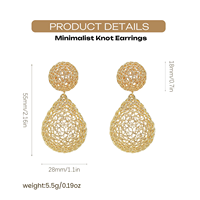 Boucles d'oreilles pendantes YTJX de style moyen-oriental, en filigrane doré lourd, creuses, en forme de goutte, vintage, surdimensionnées, pour mariage et fête