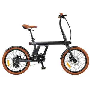Feirui จักรยานไฟฟ้าขนาดเล็ก20นิ้ว,จักรยานไฟฟ้าขนาดเล็กพร้อมแบตเตอรี่แบบซ่อน/น้ำหนักเบาพับได้ E-Bike
