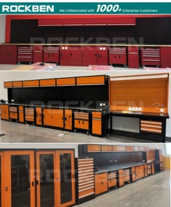 Tủ dụng cụ đa năng ROCKBEN, thiết kế bằng thép cán nguội, chịu lực cao, kết hợp làm bàn làm việc, dành cho nhà để xe, xưởng. - Product Image 5