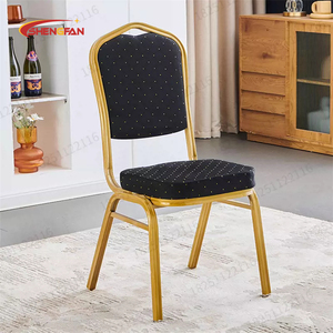 Sillas de Banquete Apilables con Estructura Metálica y Tela Cómoda, en Oferta, <span class=keywords><strong>para</strong></span> Eventos, Iglesias, Escuelas, <span class=keywords><strong>Fiestas</strong></span>, Hoteles y Bodas - Product Image 3