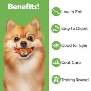 Doğal Tavuk Havuç Karışımı Yüksek Et Oranlı Tahılsız Katkısız Köpek Çiğneme Ödülü Sindirim Sağlığı ve Uzun Süreli Diş Bakımı İçin - Product Image 3