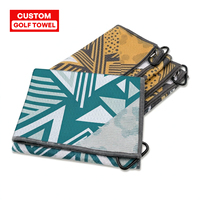 Serviettes de golf en polyester gaufré personnalisées Ujoy Gift avec logo – Écologiques, séchage rapide, impression par sublimation pour fixation facile