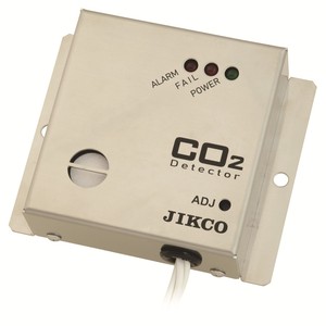 เครื่องตรวจจับก๊าซคาร์บอนไดออกไซด์ JIKCO แบบติดตั้งถาวรสำหรับใช้งานภายในอาคาร พร้อมสัญญาณเตือนและไฟแสดงสถานะพลังงาน - Product Image 1