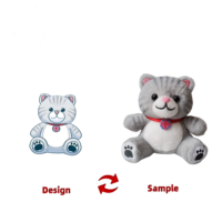 Boneka Beruang Pemadam Kebakaran Berkualitas Tinggi, Warna & Logo Dapat Disesuaikan, Isi Kapas PP, Mainan Souvenir Unisex