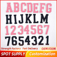 Lot de patchs thermocollants et à coudre brodés à l'ordinateur, alphabet anglais uni (PACK) 5,5 cm, autocollants thermocollants pour vêtements