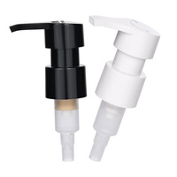 Têtes de pompe à lotion compactes à clipser, à commande gauche-droite, 24 dents, 28 dents, pour cosmétiques