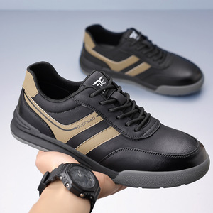 กัวชาโอรองเท้าผ้าใบสีขาวผู้ชายพื้นรองเท้ายางระบายอากาศได้ดีส้นเตี้ยรองเท้าลำลองสำหรับเล่นกีฬา - Product Image 4