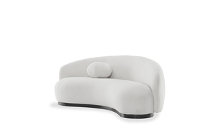 Juego de Sofás Curvos Modernos Zhida, Muebles de Tela, Sofá Redondo Blanco para Sala de Estar, Sofá Semicircular de Estilo Bouclé para Apartamento - Product Image 3
