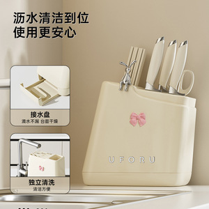 Uforu Knife Rack With Drainage For Kitchen Storage Spoon Chopstick Holder Dishwasher <b>Safe</b> - Product Image 4