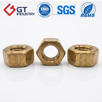Écrou hexagonal en bronze silicé pour la construction navale offshore ASTM F467 C65100 C51000 3/8 pouce UNC ASME B18.2.2 Marine