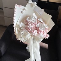 Buket Bunga Mawar Sabun Buatan Tangan Abadi dalam Warna Pink - Sentuhan Peri yang Elegan untuk Ulang Tahun & Festival Qixi
