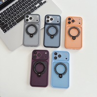 Coque de téléphone antichoc pour femme avec support rotatif à 360° et dissipation créative de la chaleur pour iPhone 18 Pro Max 17 16 15 14 13