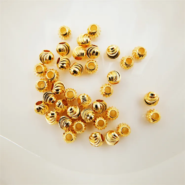 10 PCS 12X8X5MM HOLE DROP BRUSHED BEAD 18K GOLD PLATED NECKLACEMAKING 