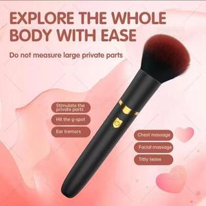 Vibrador <span class=keywords><strong>de</strong></span> Orgasmo con Diseño <span class=keywords><strong>de</strong></span> Brocha <span class=keywords><strong>de</strong></span> Maquillaje, Estimulación Multipunto para el Punto G, Pezones y Clítoris - Product Image 6