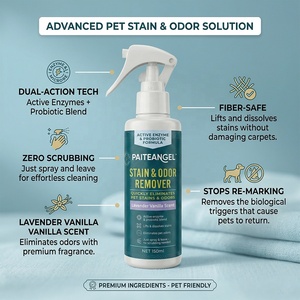 Removedor de Manchas y Olores para Mascotas con Enzimas Activas y Probióticos, 150 ml, Lavanda y Vainilla, Eliminador de Orina, Marca Privada, Venta al Por Mayor - Product Image 1