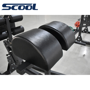 Équipement de fitness commercial : Chaise romaine D pour les fessiers – Machine d'exercice en métal noir durable pour usage intérieur en salle de sport - Product Image 2