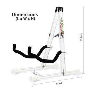 Support de guitare en acrylique <span class=keywords><strong>pliable</strong></span> portable DEDO MA-40M avec hauteur réglable et poids léger pour guitares acoustiques/électriques/basses - Product Image 3