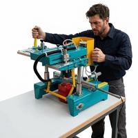 Machine à fraiser les trous de serrures de fenêtres et de portes en aluminium avec moteur électrique et serrage pneumatique 1600W 220V
