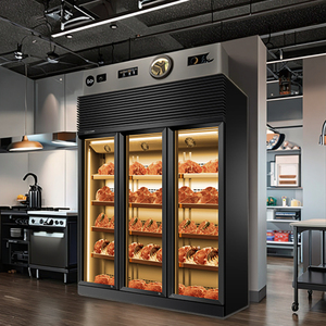 Vitrine Réfrigérée Monotempérature pour Viande, Refroidissement par Air, Verre Certifié pour Présentation en Magasin - Product Image 2