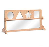 Miroir de sécurité pour bébé avec barre de traction, ensemble d'exploration précoce pour nourrissons, mobilier Montessori pour la crèche