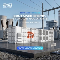 Sistema de Almacenamiento de Energía MATE BESS de 1MWH, 2MWH, 3MWH en Contenedor de 40 Pies con Batería LiFePO4 y Refrigeración por Aire para Energía Híbrida de Red