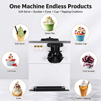 Machine à glace commerciale à tête unique pour cornets et coupes glacées, prix usine