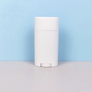 Emballage vide de bâton de déodorant de bouteille de déodorant de récipients en plastique ovales cosmétiques de 75g - Product Image 1