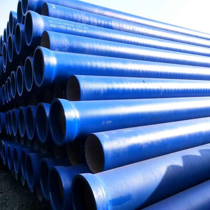 ISO2531 centrifugal ductile cast iron oil pipe 10 inch