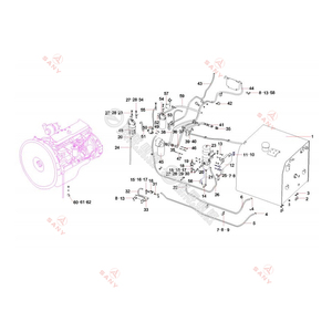 أجزاء الرسم البياني الأصلي لأجزاء الرسم البياني مكونات الحفار التخطيطي المشروح - Product Image 6