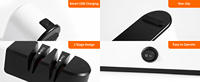 Offre d'usine taille intelligente Usb charge Mini aiguiseur de couteau à Angle fixe Portable électrique
