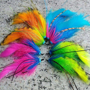 Plume de canard barde pour la pêche à la mouche, artisanat DIY, costumes, bibelots, chapeaux, accessoires pour cheveux, carnaval, fête, décoration de Noël - Product Image 6