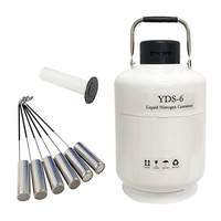Petit récipient sous pression en alliage d'aluminium pour azote liquide, 1 litre, pour l'insémination artificielle des porcs et des vaches, réservoir de sperme
