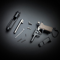 Mini Pistolet Jouet Beretta 92F en Métal 3D, Porte-clés Pistolet Miniature