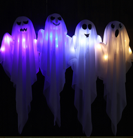 Sombrero de Bruja Inflable de Alta Calidad para Decoración de Jardín de Halloween, Adorno Luminoso de Halloween, Accesorio de Sombrero de Calabaza Fantasma, ¡Gran Venta!