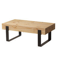 Table basse en bois massif style Wabi-Sabi, vieilli, rustique, vintage américain, nordique, pour salon et maisons d'hôtes