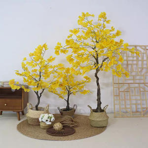 Arbre de <span class=keywords><strong>Ginkgo</strong></span> artificiel pour la décoration intérieure - Arbre de <span class=keywords><strong>Ginkgo</strong></span> <span class=keywords><strong>biloba</strong></span> artificiel réaliste en pot sur pied pour le salon, le bureau - Product Image 4