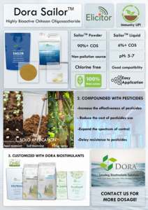 Dora Powder Bio Elicitor Chitosan, Fertilizante Biológico de Oligosacáridos Naturales Solubles en Agua para el Control de Enfermedades - Product Image 2
