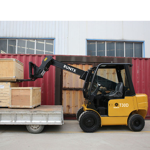 Carretilla telescópica de 4x4 ruedas, mini telescópica de terreno áspero con capacidad de 3000kg - Product Image 3