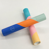 Tubes d'expédition en carton personnalisés avec logo imprimé, format A3, A4, A5, grands et longs, pour affiches et emballages