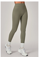 Pantalon de yoga taille haute invisible anti-rides pour femme, rehausseur de hanches, pour la course, le fitness, amincissant, en Spandex/Nylon