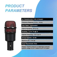Kit de microphones pour batterie DP7, 7 pièces, micros à condensateur professionnels pour la performance live ou l'enregistrement en studio