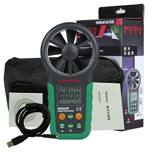 Anémomètre numérique Mastech MS6252A, mesureur de vitesse du vent 30 m/s avec interface USB pour la mesure du débit d'air - Product Image 5