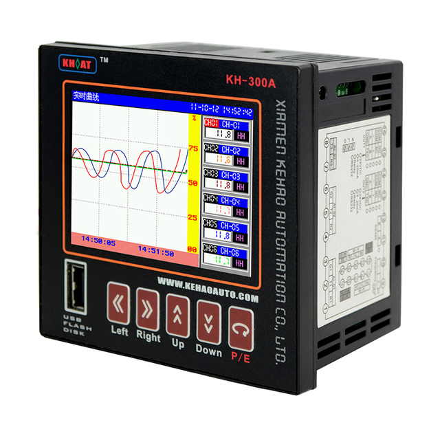 KH300AG Universal Digital Data Logger 1 6 Channel Paperless Chart Recorder With 6 Universal Input
