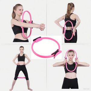 <span class=keywords><strong>Anneau</strong></span> de <span class=keywords><strong>Pilates</strong></span> <span class=keywords><strong>avec</strong></span> poignées antidérapantes, cercle de fitness portable, équipement d'exercice de résistance flexible pour le yoga et les femmes - Product Image 4