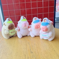 Offre Spéciale Peluche Mignon Pendentifs Capivara Jouets En Peluche Capybara Jouets Simulation Capybara En Peluche Porte-clés Sac D'école Pendentif