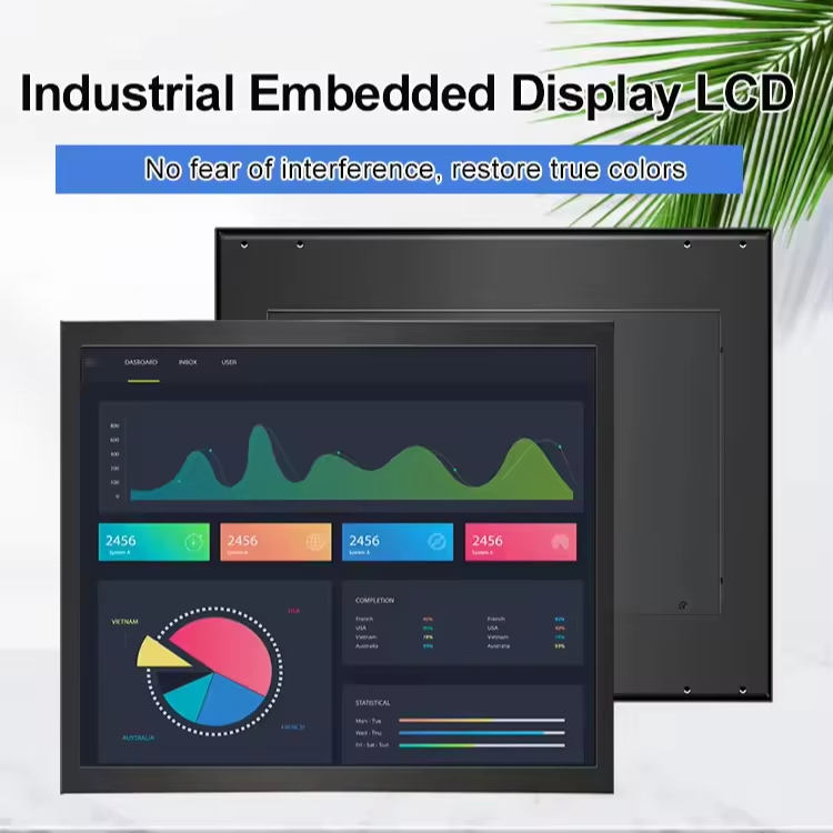 17 Inch Industrial Display Wall Mounted IPS HD Touch Screen Monitor VGA TFT Touchscreen Industrial Monitor